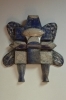 Angelo senza testa, cm.50x53x9, ceramica raku, 2019