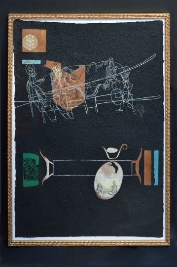 Serendipitity, cm. 62x85, collage e tempera, 2011