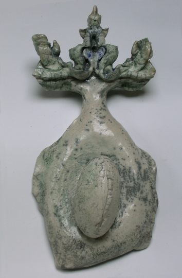 Principessa, cm. 20x40x4, ceramica raku, 2005