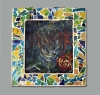 Chöd, cm. 21x23, olio su tavola e mosaico, 2005