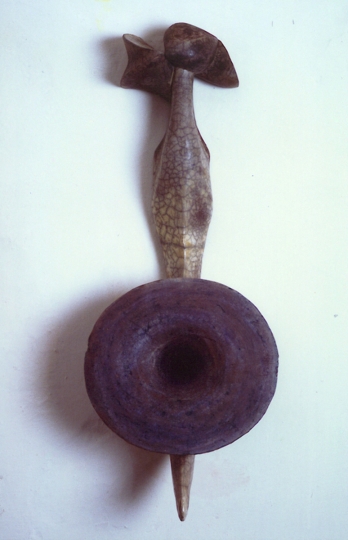 Anodino, cm. 55x20x13, ceramica raku, 1988