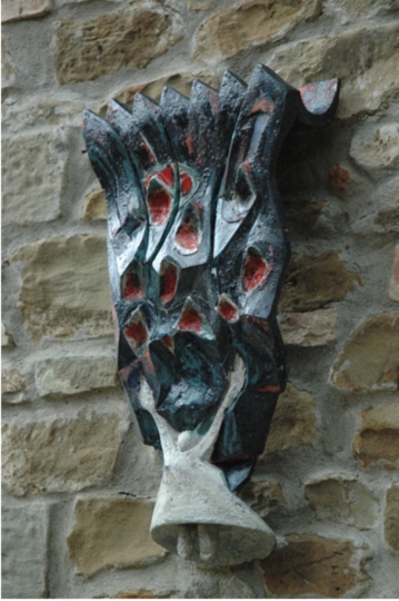 Notte, cm. 36x73x19, ceramica raku, 1987