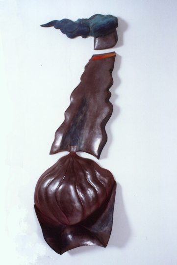 Piratesca, cm. 150x58x15, legno e piombo, 1986